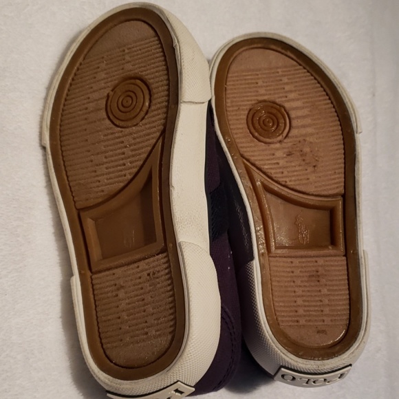 Boys POLO Navy Slip On Shoes - Picture 3 of 5